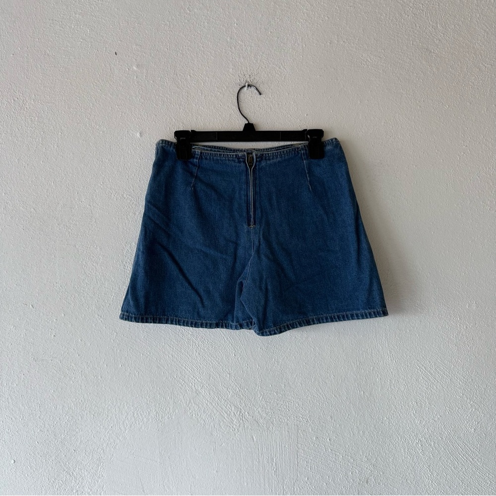 Womens Size 7/8 Denim Mini Skort Belted Cargo Pockets Y2K - Picture 12 of 13